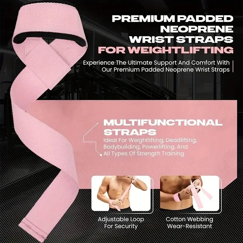 Fitness exercise weightlifting wrist strap, pull-up strength lift strap, gym exercise | Anti-slip grip strength wrist strap