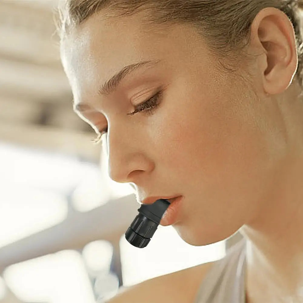 Adjustable resistance breathing trainer lung flexor lung capacity trainer portable breathing endurance trainer