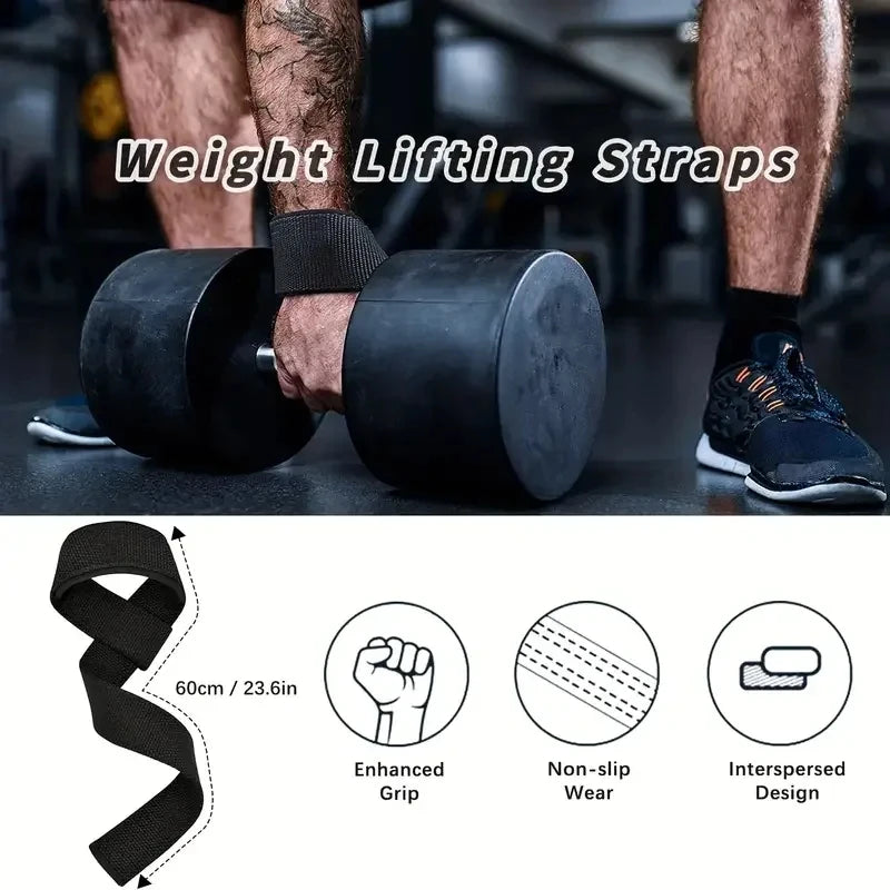 Fitness exercise weightlifting wrist strap, pull-up strength lift strap, gym exercise | Anti-slip grip strength wrist strap