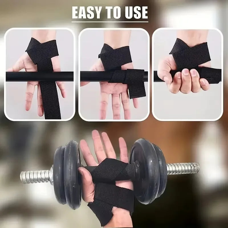 Fitness exercise weightlifting wrist strap, pull-up strength lift strap, gym exercise | Anti-slip grip strength wrist strap