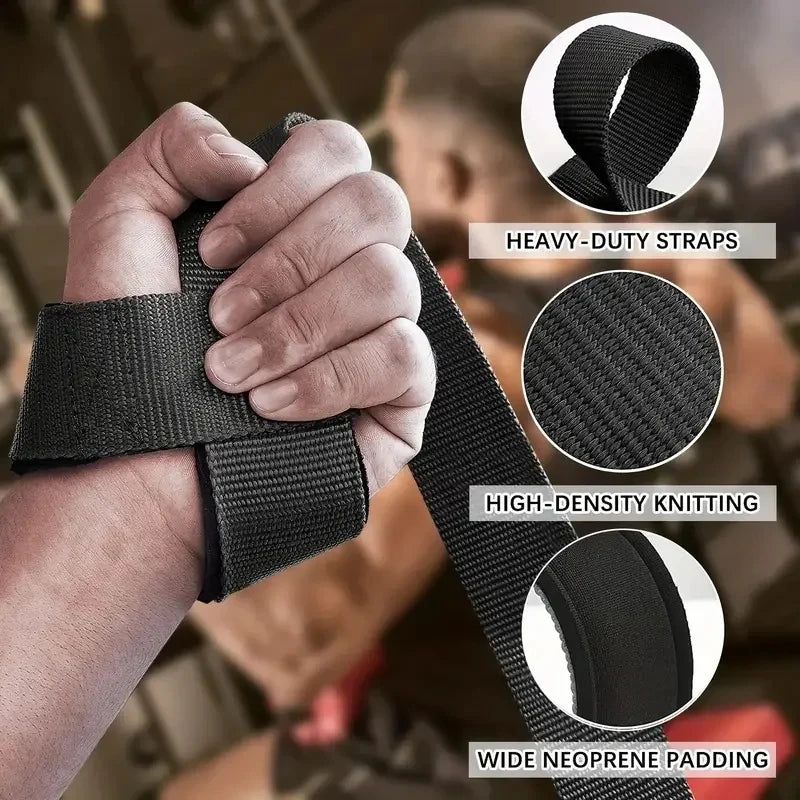 Fitness exercise weightlifting wrist strap, pull-up strength lift strap, gym exercise | Anti-slip grip strength wrist strap