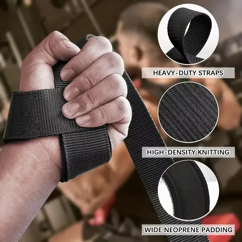Fitness exercise weightlifting wrist strap, pull-up strength lift strap, gym exercise | Anti-slip grip strength wrist strap