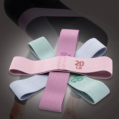 Elastic Workout Bands Anti-Slip Stretch Fitness Strips Portable Glute Thigh Elastic Bands Yoga Gym Equipment